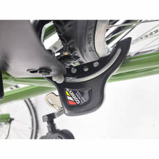 22インチ 身長125cm～ 子供用自転車 ハマー ジュニア CTB226N-TZ（グリーン） 男の子 外装6段変速ギア LEDダイナモライト スチールフレーム カゴ 黒 トイザらス限定