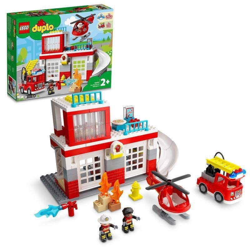 ＜トイザらス＞ レゴ LEGO デュプロ 10970 デュプロのまち しょうぼうしょとヘリコプター【送料無料】