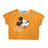 ベビーザらス限定 ディズニー ミッキー ロゴ刺繍 半袖Tシャツ(オレンジ×80cm)