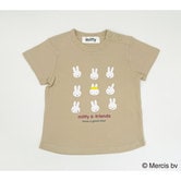 ベビーザらス限定 ミッフィー 集合発泡プリント Tシャツ(ミディアムベージュ×80cm)