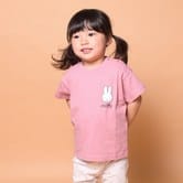 ベビーザらス限定 ミッフィー 集合プリントTシャツ(ピンク×80cm)