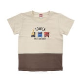 ベビーザらス限定  TOMICA トミカ ツートン 半袖Tシャツ(ベージュ×95cm)