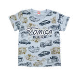 ベビーザらス限定 TOMICA トミカ 総柄 半袖Tシャツ(ブルー×110cm)