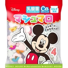 ディズニー ミッキー＆フレンズ マシュマロ 5連 ミッキーマウス形状 2色 乳酸菌 お菓子