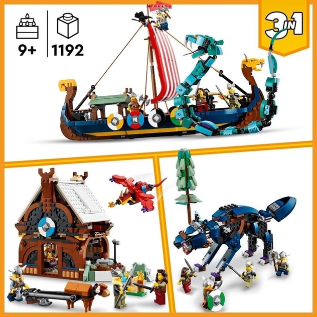毎日続々入荷 レゴ 新品海賊船とミッドカルドの大蛇