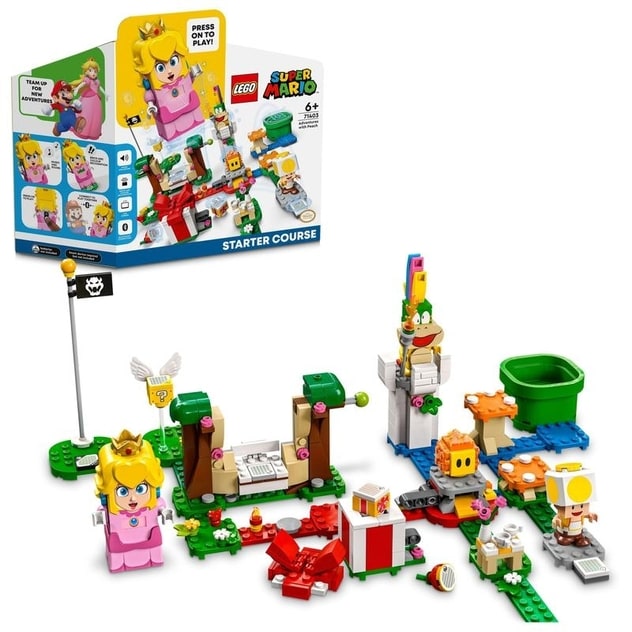 オンライン限定価格】レゴ LEGO スーパーマリオ 71403 レゴ LEGO ピーチ と ぼうけんのはじまり ～ スターターセット【送料無料】  トイザらス