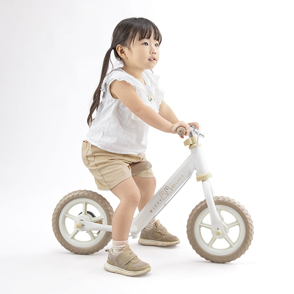  ミッフィー＆メラニー キックバイク ブレーキ付き 子供用 ランニングバイク バランスバイク ペダルなし自転車 2歳 3歳【送料無料】