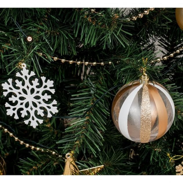 【クリスマスツリー】180cm 小さく分割ツリー ロマンティックシャンパンゴールド おしゃれ 北欧【送料無料】