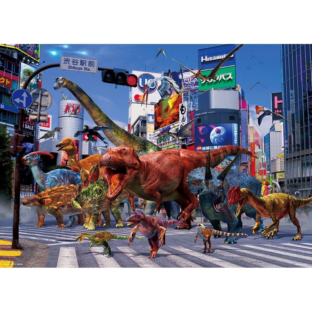 ＜トイザらス＞ Dinosaur in Shibuya ジグソーパズル 600ピース【クリアランス】
