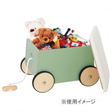 木製 ワゴンボックス 【おもちゃ収納 乗用玩具】 トイザらス限定【クリアランス】【送料無料】
