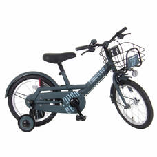 16インチ タフ 身長95～110cm 子供用自転車（アイアングリーン）補助輪 男の子 かっこいい トイザらス限定