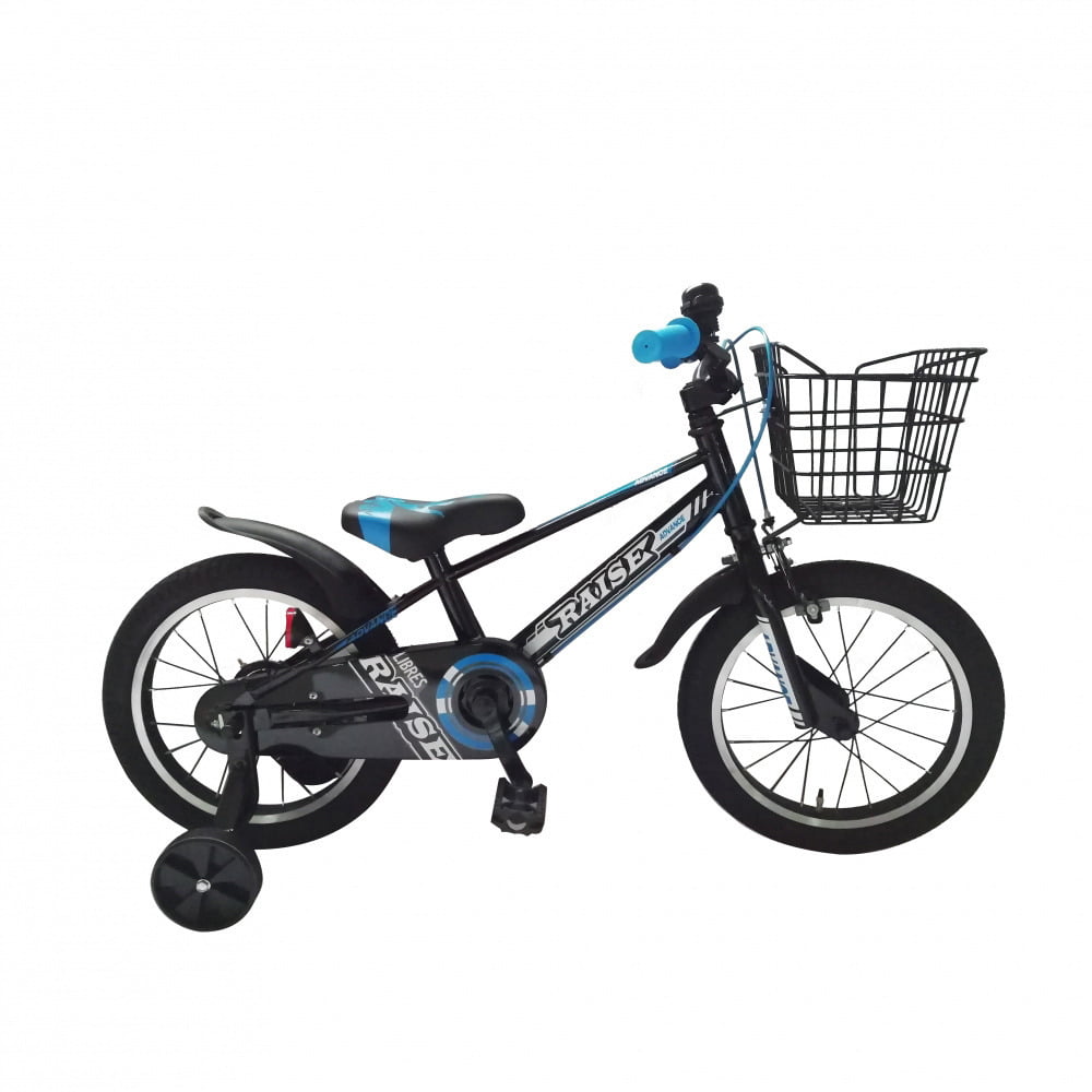 16インチ 身長90~105cm 子供用自転車 RAISE リブレス（ブラック/ブルー） 男の子画像