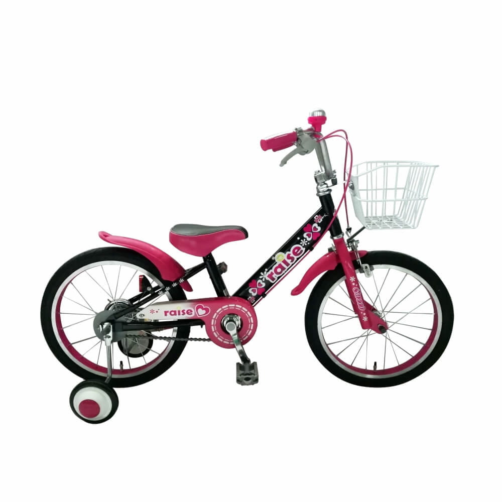 18インチ 身長100~115cm 子供用自転車 RAISE アルバニー ピンク/ブラック 女の子画像