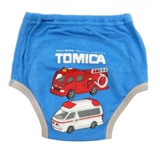 TOMICA トミカ 3枚組トレーニングパンツ(ブルー×100cm)