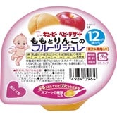 【キユーピー】ベビーデザート ももとりんごのフルーツジュレ 【12ヶ月～】