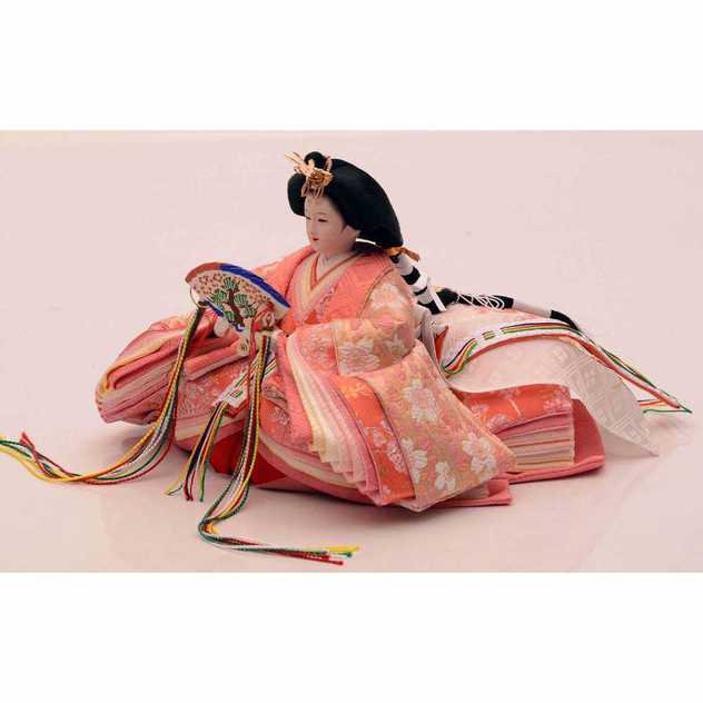 雛人形】親王飾り「花あかりパールホワイト」 (605843)ひな人形