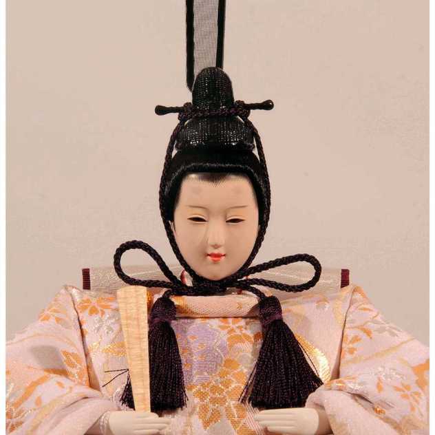 雛人形】収納飾り 親王飾り「桜刺繍雪輪抜き形」 (605839)ひな人形