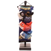 【鯉のぼり】室内鯉のぼり ぬいぐるみ鯉ミニミニ 赤富士鯉 飾り台付 高さ42cm 端午の節句 男の・・・