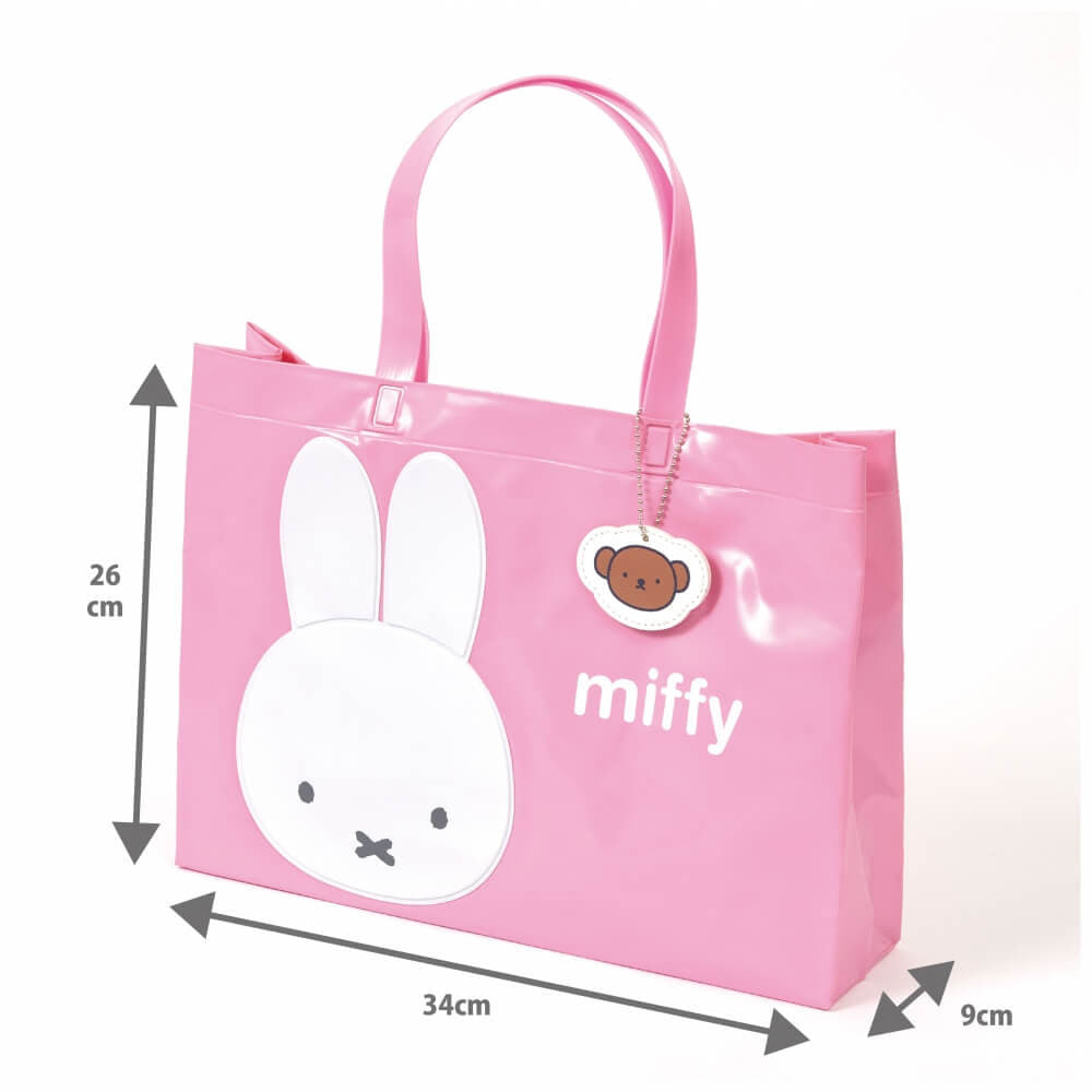 ミッフィー ビーチバッグ （高さ26×幅34cm）ピンク プールバッグ キッズ画像