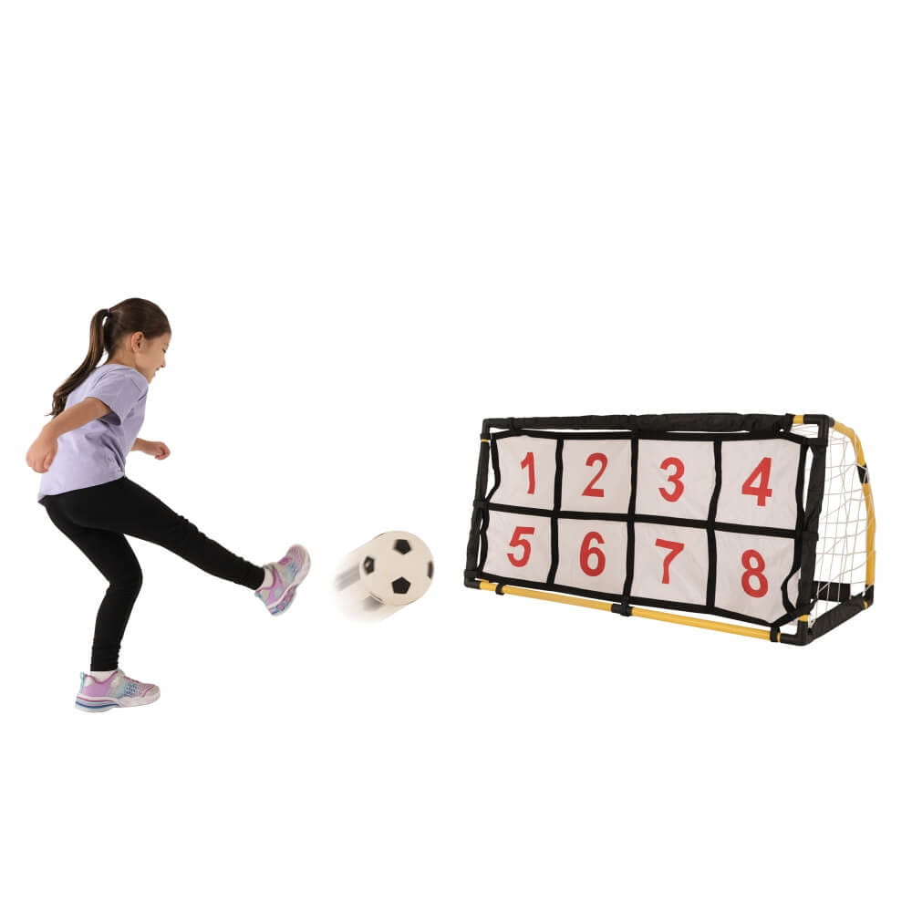 プレイポップスポーツ サッカー キックターゲットセット 高さ60×幅120×奥行き60cm ボール1個付き サッカーゴール画像