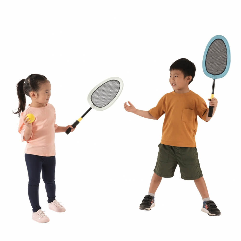 プレイポップスポーツ イージー バドミントンセット 子供 親子 アウトドア 外遊びの大画像