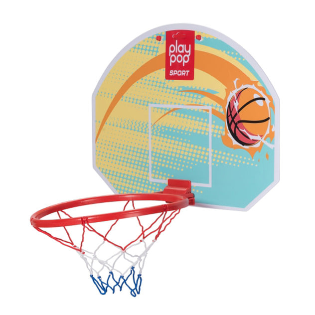 プレイポップスポーツ ミニバスケットゴールセット 幅39ｘ奥行18ｘ高さ27cm 省スペース コンパクト トイザらス