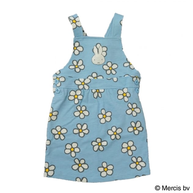 ミッフィー お花総柄ジャンパースカート(ブルー×95cm) | ベビーザらス