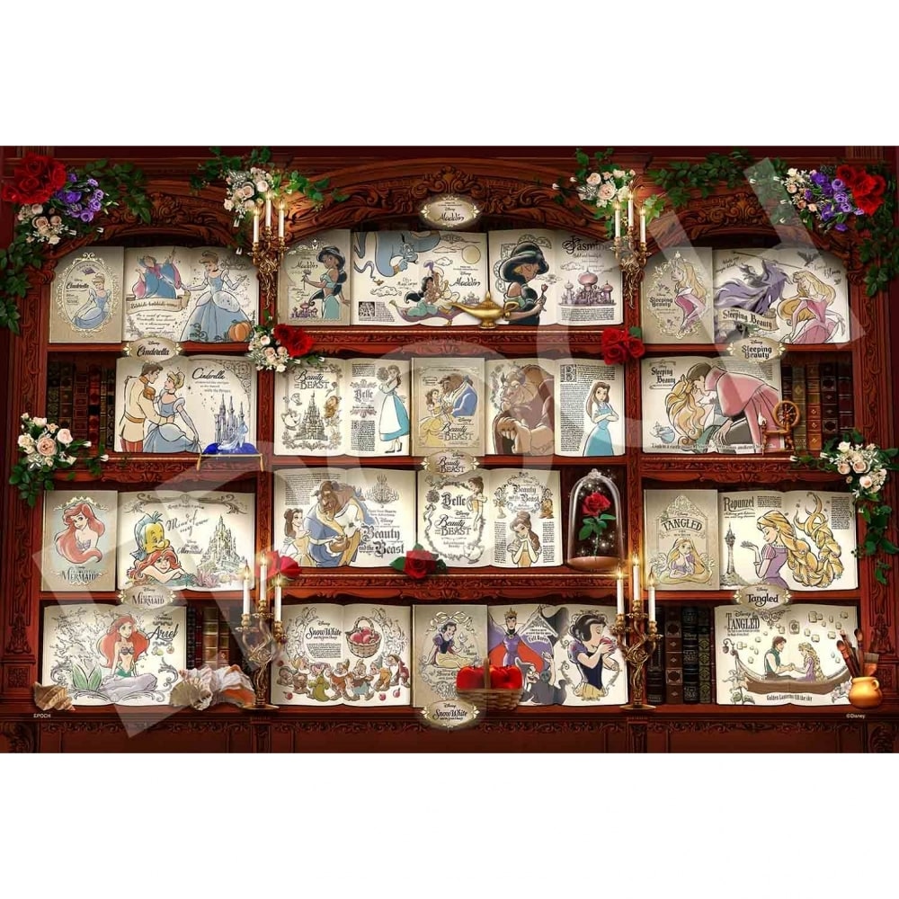  パズルデコレーション コラージュ Book Shelf Disney Princess 1000ピース【送料無料】