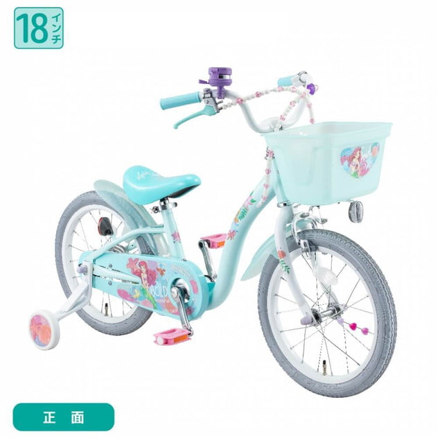 【手渡し限定】ディズニー　プリンセス　　子供自転車　18インチ　補助輪付き