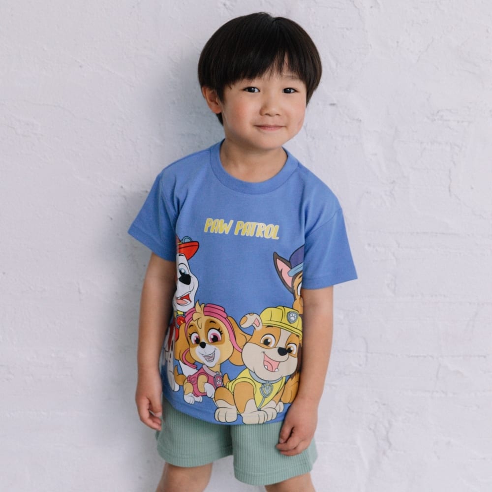 ＜トイザらス＞ PAWPATROL パウパトロール集合プリントTシャツ4(ブルー×100cm)