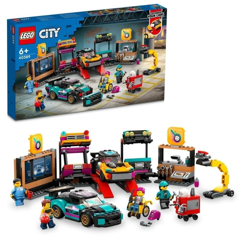  レゴ LEGO シティ カスタムカーショップ 60389 おもちゃ ブロック プレゼント 乗り物 のりもの 街づくり 男の子 女の子 6歳 ~【送料無料】
