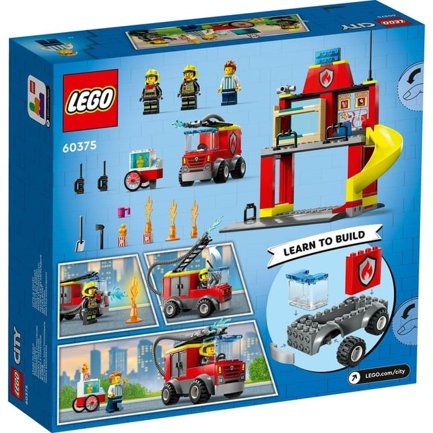 レゴ LEGO シティ 消防署と消防車 60375 おもちゃ ブロック プレゼント