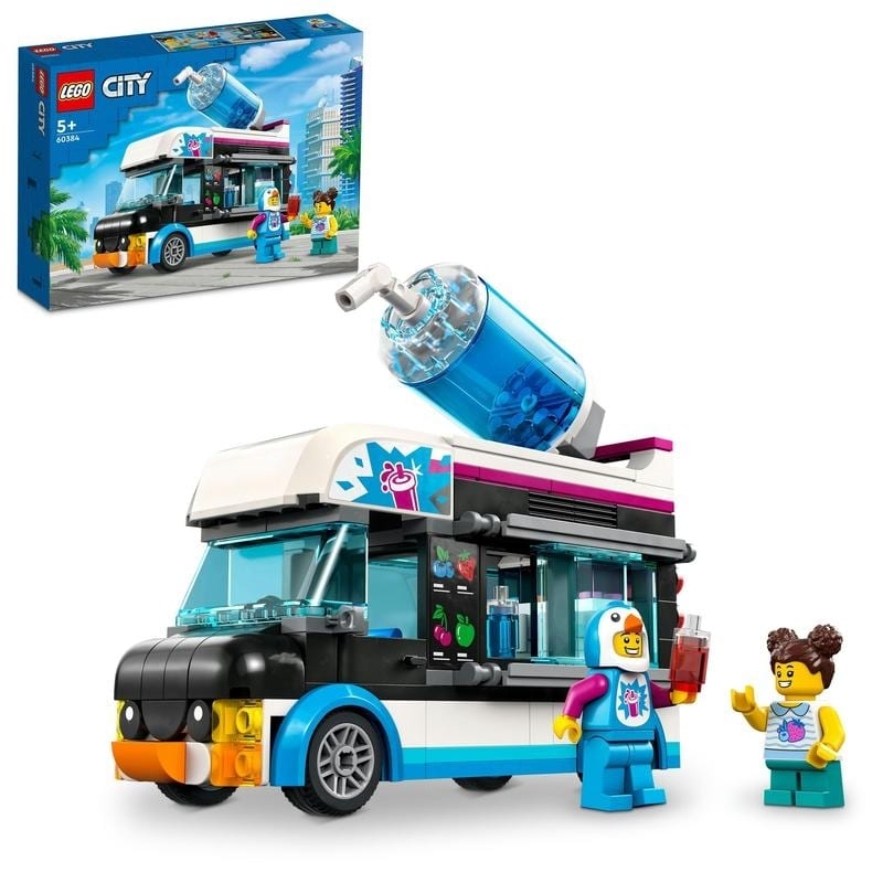 ＜トイザらス＞ レゴ LEGO シティ ペンギンのフローズンドリンクカー 60384 おもちゃ ブロック プレゼント 街づくり 乗り物 のりもの 男の子 女の子 5歳 ~