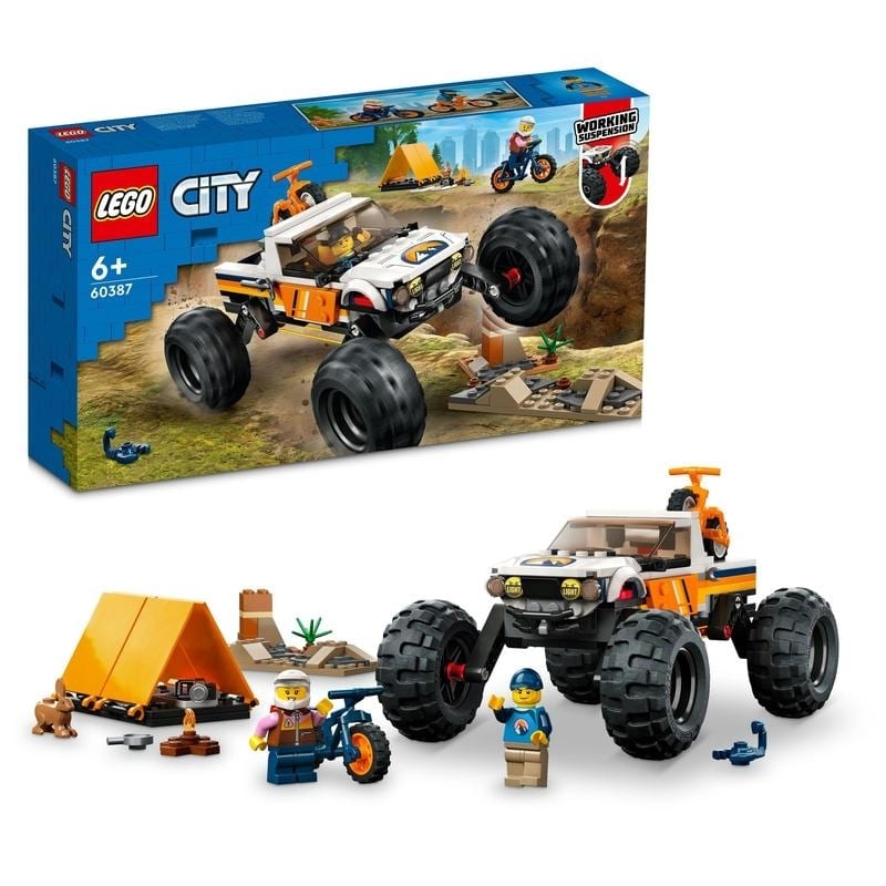 ＜トイザらス＞ レゴ LEGO シティ 4WDオフロード・アドベンチャー 60387 おもちゃ ブロック プレゼント 乗り物 のりもの 男の子 女の子 6歳 ~【送料無料】