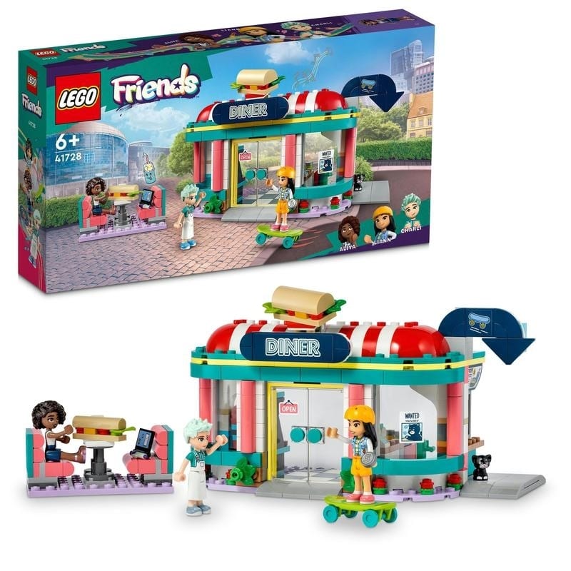 ＜トイザらス＞ レゴ LEGO フレンズ ハートレイクシティのダイナー 41728 おもちゃ ブロック プレゼント ごっこ遊び 街づくり 女の子 6歳 ~【送料無料】