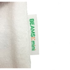 BEAMS mini 長袖前開きロンパース ロゴ ビームスミニ(ホワイト×50-60cm) ベビーザらス限定