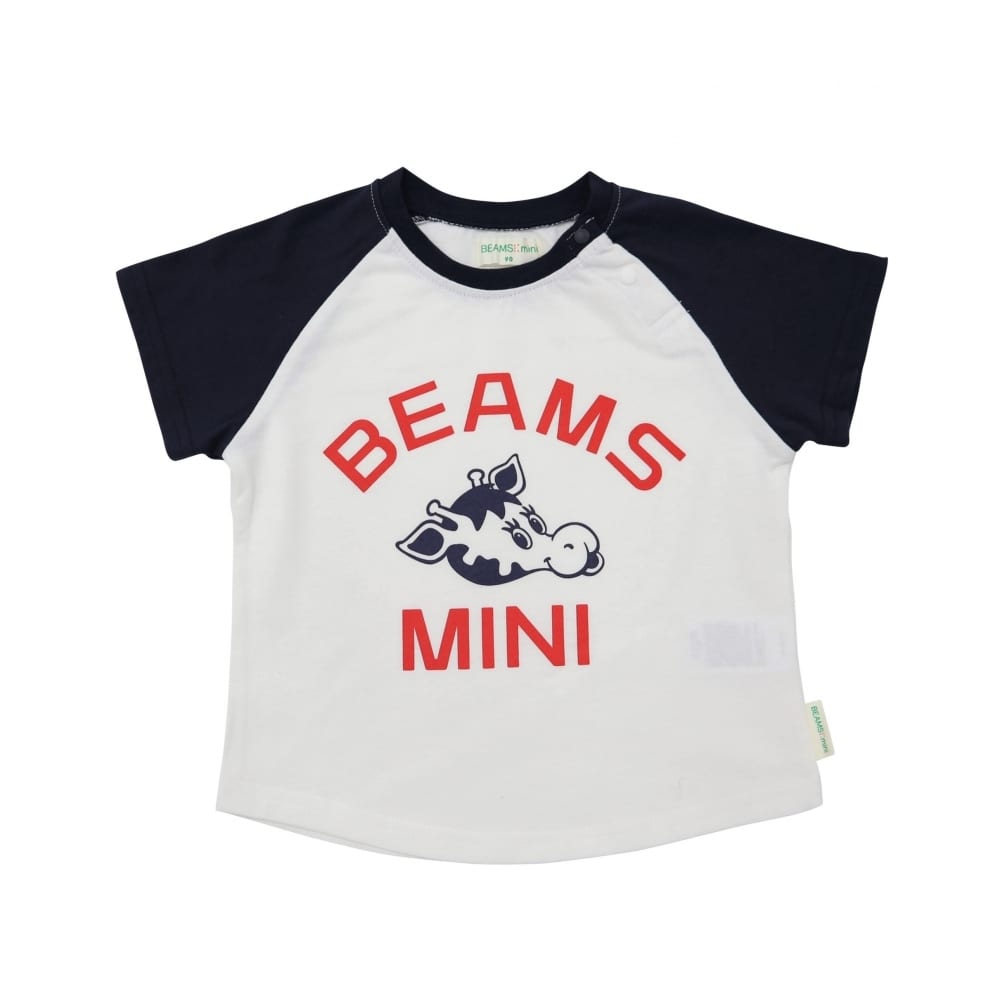 ＜トイザらス＞ BEAMS mini 半袖Tシャツ ラグラン ビームスミニ(ネイビー×90cm)