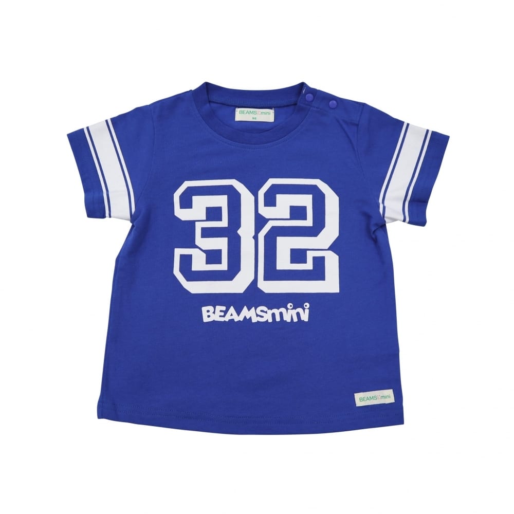 ＜トイザらス＞ BEAMS mini 半袖Tシャツ ロゴ ビームスミニ(ブルー×80cm)
