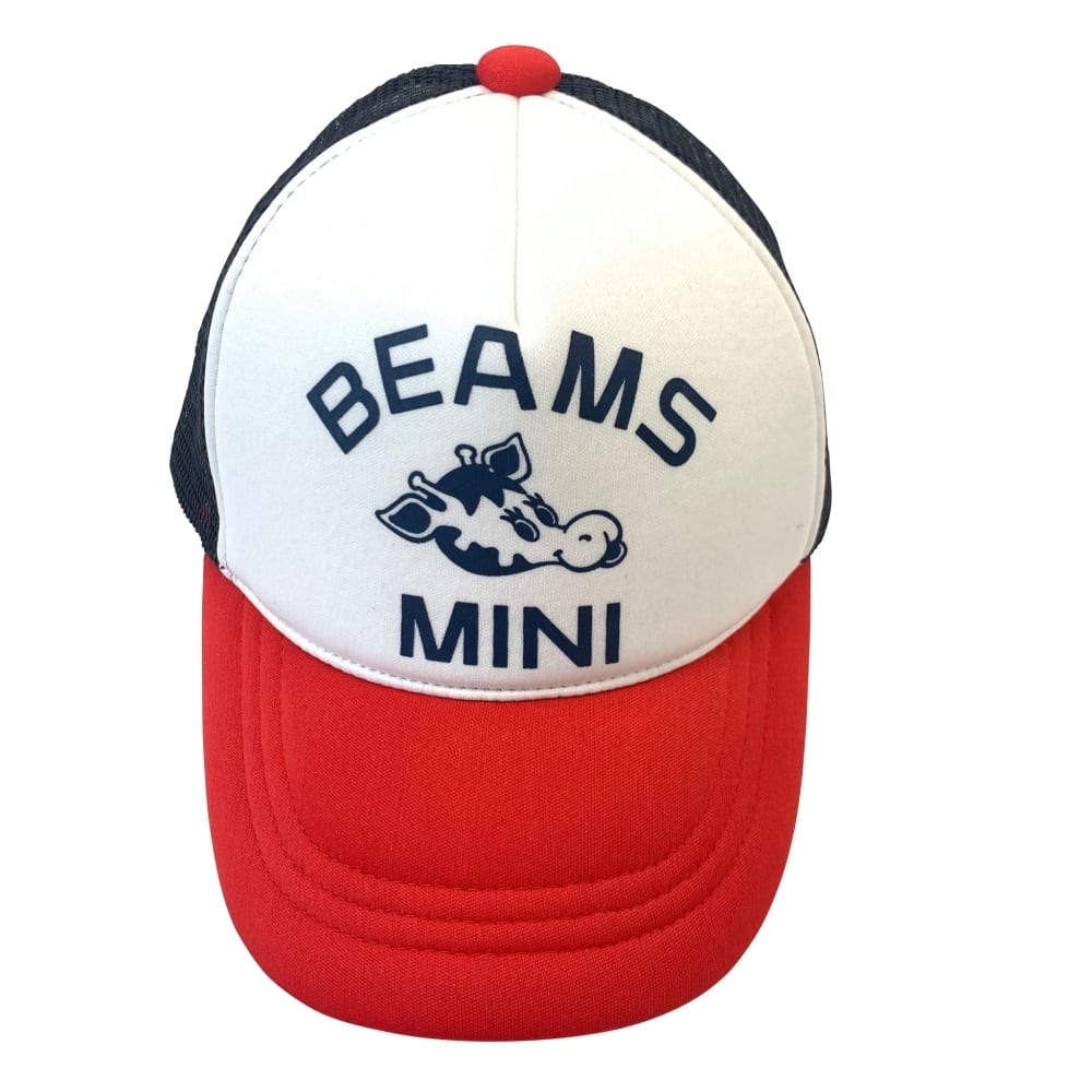 ＜ベビーザらス限定＞ BEAMS MINI メッシュキャップ ビームスミニ(レッド×48-50cm)