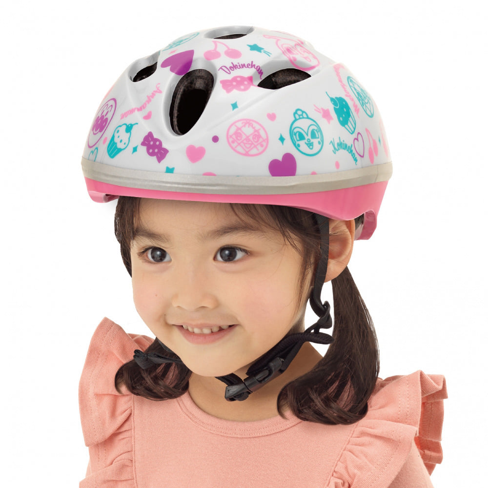 カブロヘルメットミニ アンパンマン（スイーツ）23（44~50cm）子供用ヘルメット キッズヘルメット 1歳 2歳 SG規格適合 バイク 自転車 ピンク かわいい 女の子【送料無料】