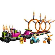レゴ LEGO シティ トレーラートラックと火の輪くぐりチャレンジ 60357 おもちゃ ブロック プレゼント 乗り物 のりもの 男の子 女の子 6歳 ~【送料無料】
