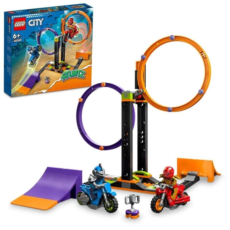＜トイザらス＞ レゴ LEGO シティ スタントチャレンジ＜回転輪くぐり＞ 60360 おもちゃ ブロック プレゼント 乗り物 のりもの 男の子 女の子 6歳 ~【送料無料】