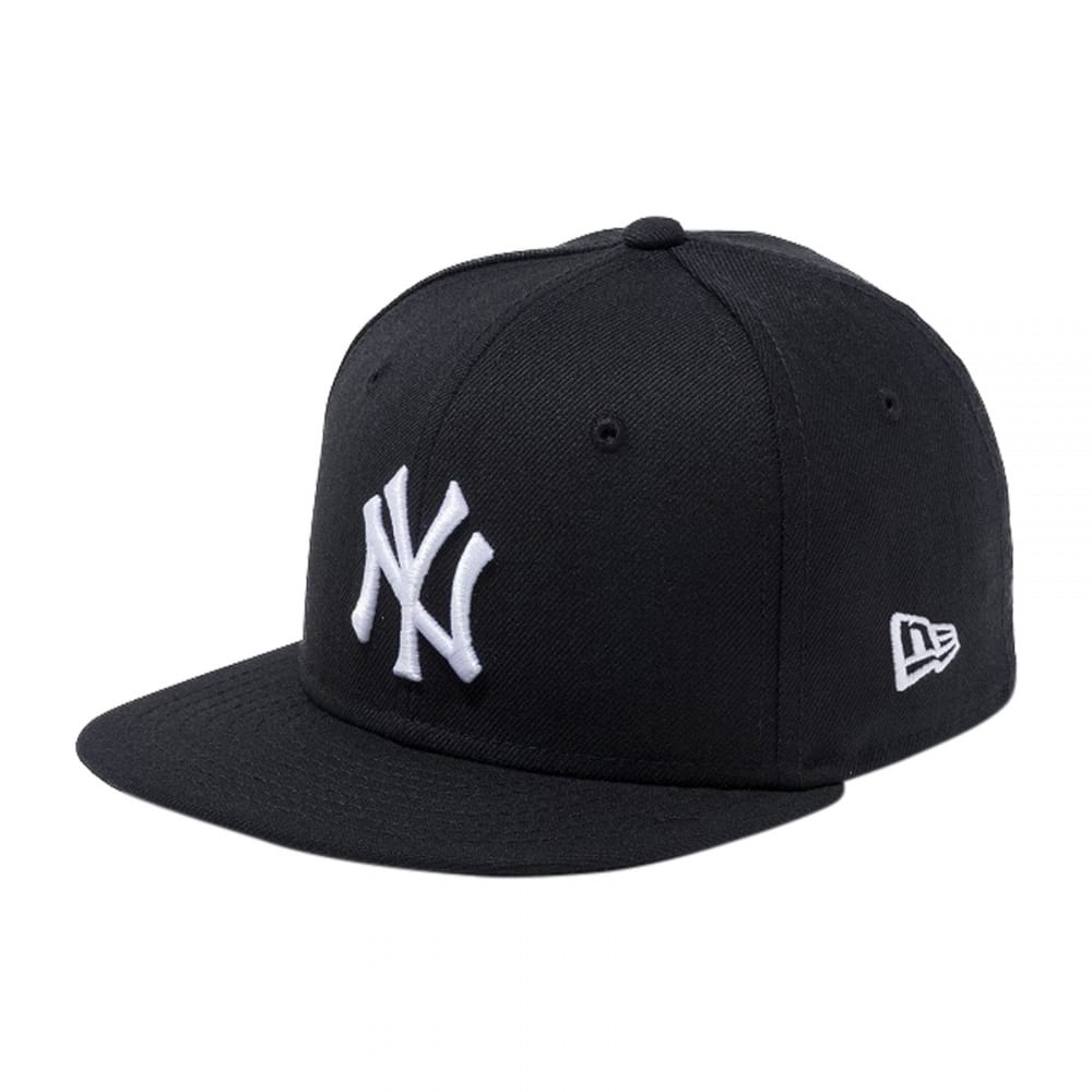  New Era ニューエラ NY ニューヨークヤンキース キャップ CHILD 9FIFTY チャイルド ナインフィフティー 帽子 49-53cm(ブラック×ホワイト)【送料無料】