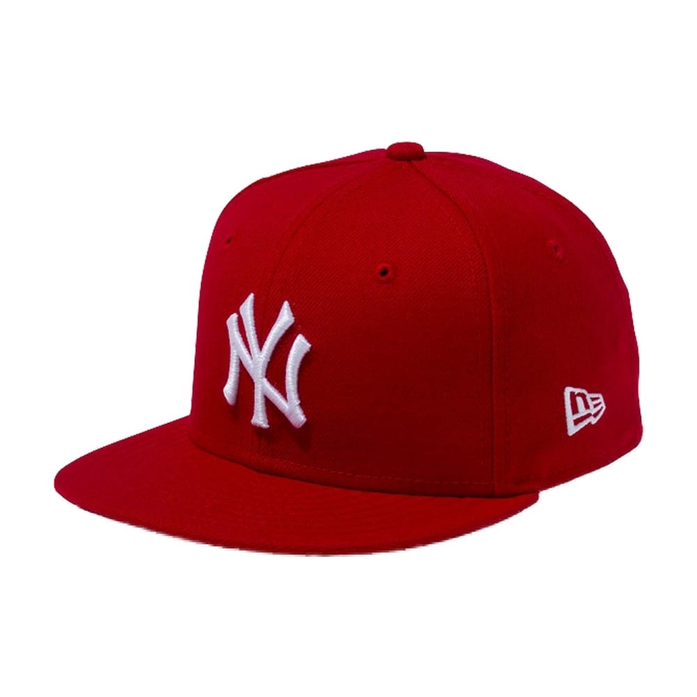  New Era ニューエラ NY ニューヨークヤンキース キャップ CHILD 9FIFTY チャイルド ナインフィフティー 帽子 49-53cm(レッド×ホワイト)【送料無料】