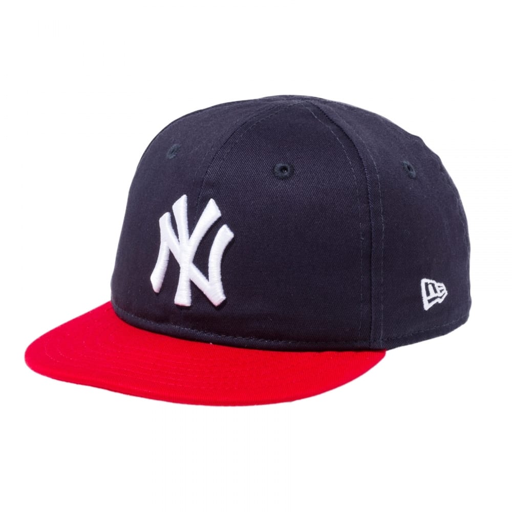 New Era ニューヨークヤンキース NY メジャーリーガーベースボールキャップ MY 1st帽子 ネイビー×ホワイト、レッドバイザー(48-50cm)【送料無料】