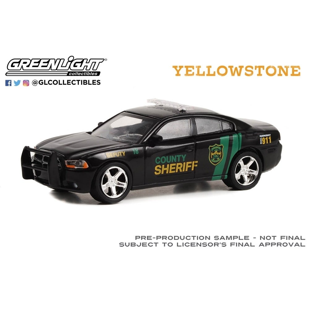 GL 1/64 Yellowstone (2018-Current TV Series) - 2011 Dodge Charger Pursuit - County Sheriff Deputy #1の大画像