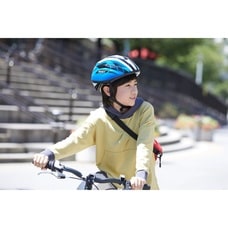 児童用ヘルメット スターリー アクティブブルー（54～56cm）アジャスターバンド付き 子供用ヘルメット SG規格認証 バイク 自転車【送料無料】