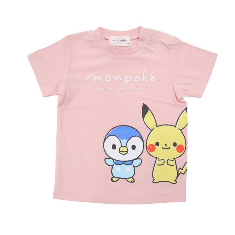 ＜トイザらス＞ monpoke モンポケ 半袖Tシャツ 集合(ピンク×80cm)