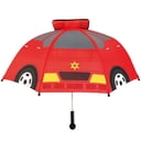 子供たちが好きな乗り物の消防車の傘 。音が鳴り、光ります。
