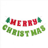 【クリスマス】フェルトガーランド 高さ16.8×幅230cm インテリア 壁 文字 メリークリスマ・・・